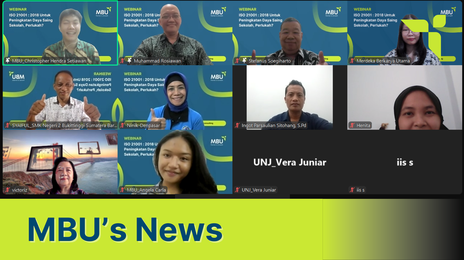 Webinar ISO 21001:2018 untuk Meningkatkan Daya Saing Sekolah, Perlukah?